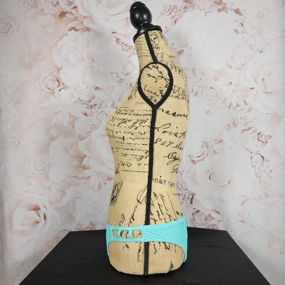 Small Aqua Volcom Love & Haight Mesh Bikini Bottoms - Picture 4 of 8